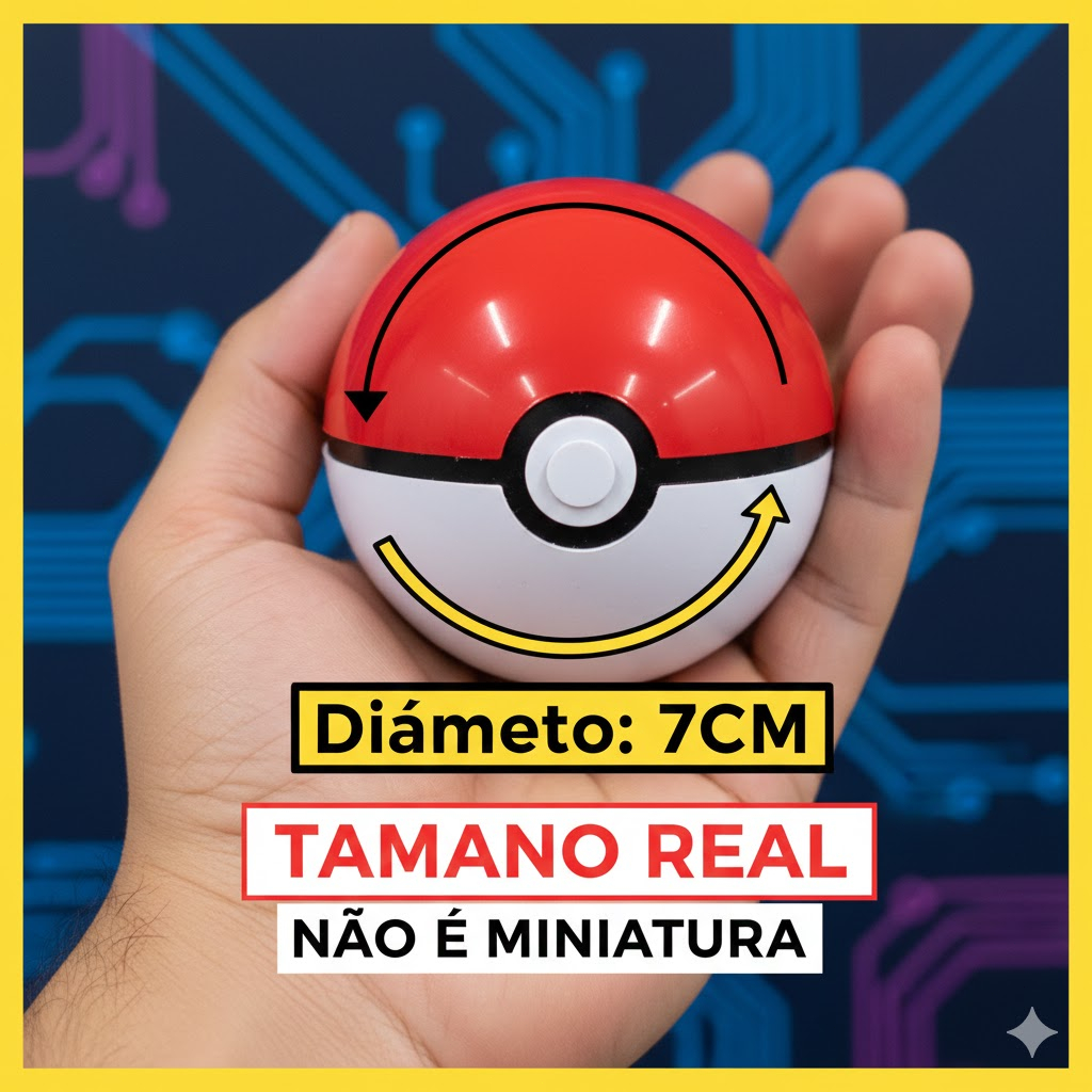Pikachu Boneco Articulado 8 cm + Pokebola | Pronta Entrega