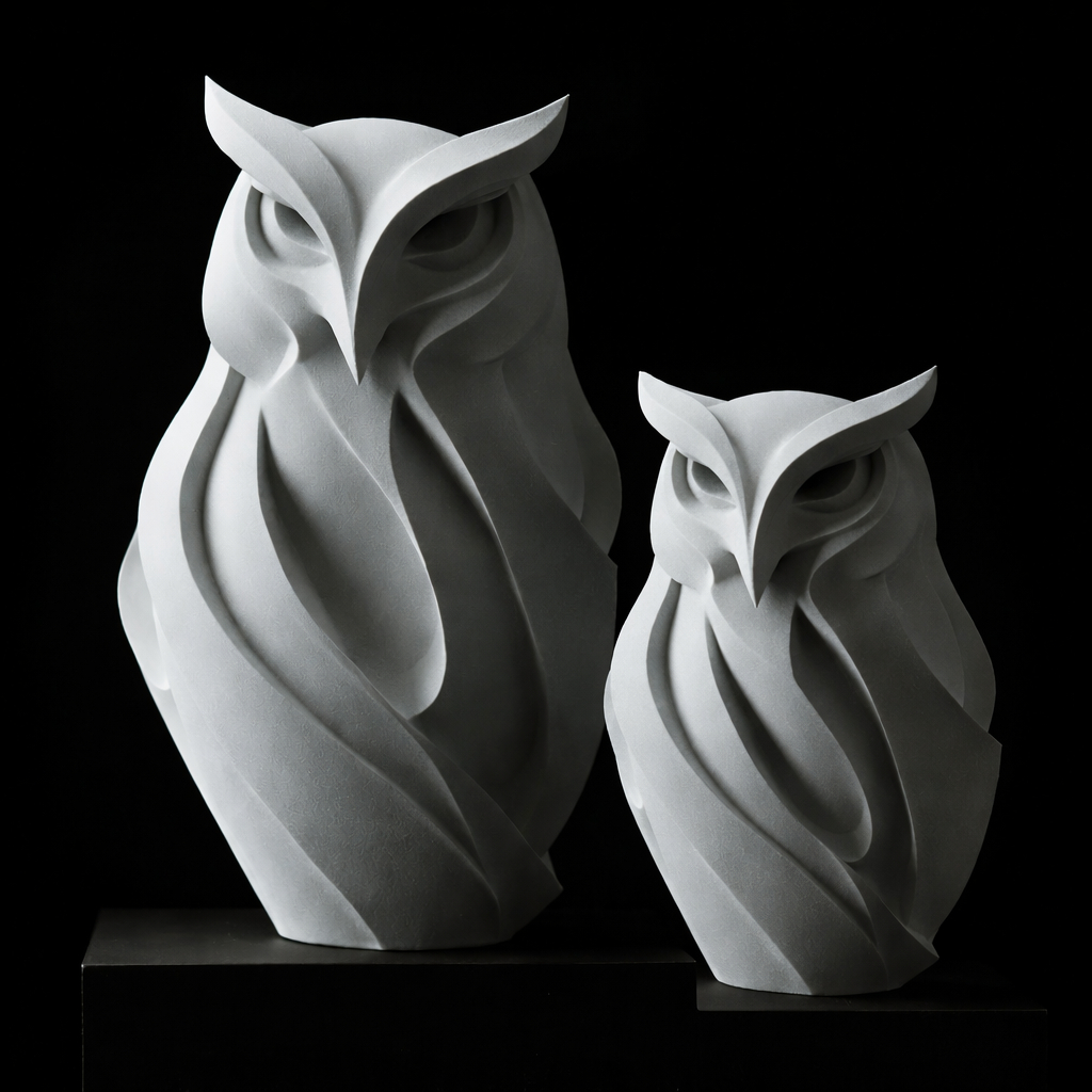 2 Corujas Decoração de Casa, Decoração Moderna, Decoração Sofisticada, Decoração de Luxo, Objetos
