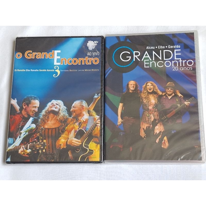 2 dvd o grande encontro 3 e 20 anos elba ramalho alceu Valença ze ramalho belchior Geraldo azevedo Moraes moreira Lenine