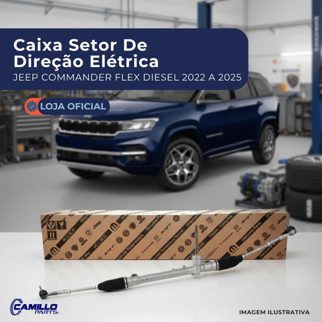 Caixa Setor Direção Elétrica Completa Jeep Commander Flex Diesel 2022 2025 Mopar Original