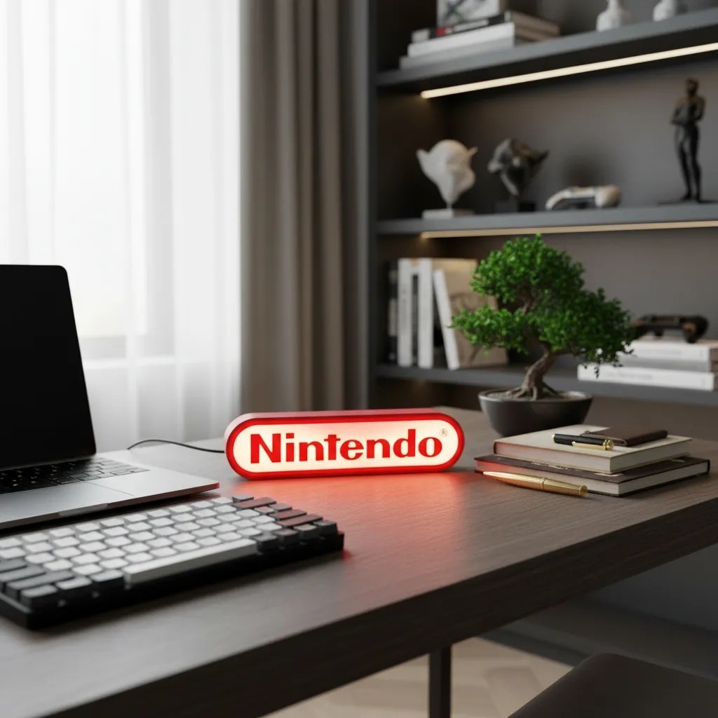 Luminaria Nintendo GAMER usb C