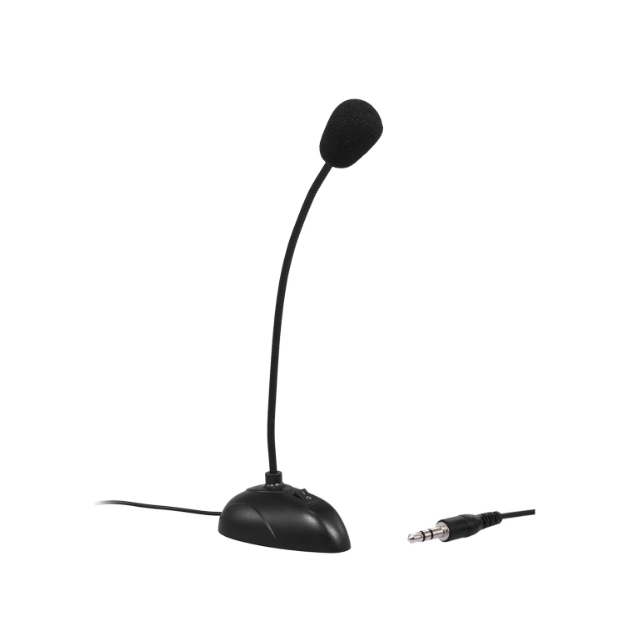 Microfone De Computador Microfone Capacitivo De Mesa Multimídia Pedestal Articulado Com Fio