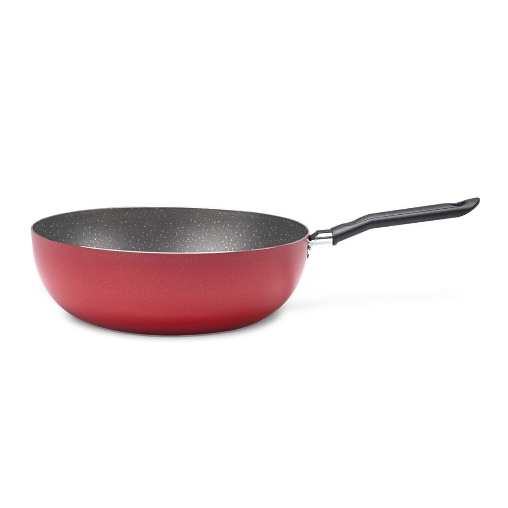 Wok Brinox Ceramic Life Naturalle Ø24cm 2,3L Vermelho Garlic em Oferta na Shopee