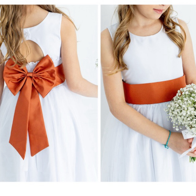 Faixa e Laço Dama de Honra Infantil Acessório Vestido Festa e Terracota  Cobre REF4196 em Oferta na Shopee