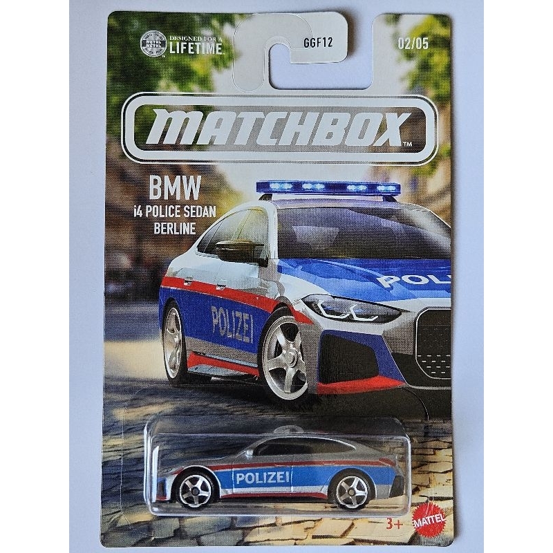 Matchbox BMW 2023 i4 Police Sedan Berline 2026