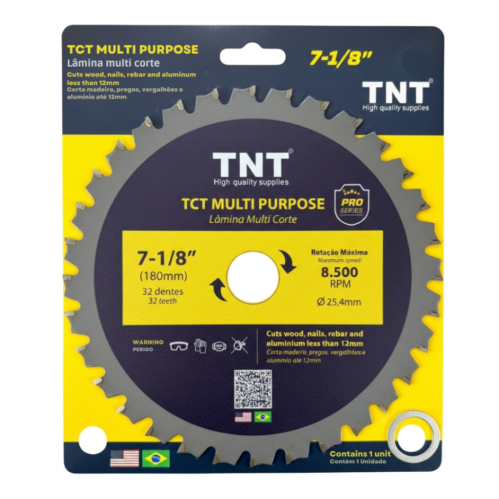 Lâmina Serra Circular Multi Material 7 180mm 32d Corta Tudo Multicorte em Oferta na Shopee