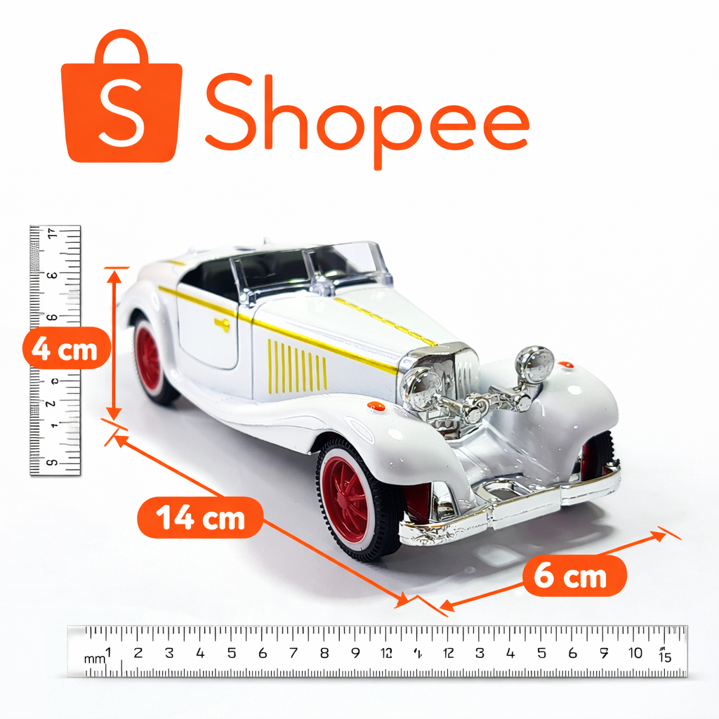 Miniatura Mercedes Benz 500 K 1936 – Miniatura Clássica Escala 1:32