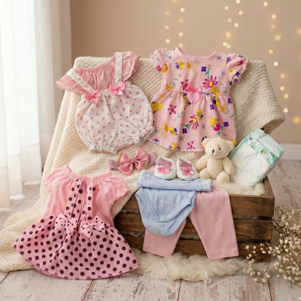 Enxoval Roupas Boneca Bebê Reborn 10 Peças Mamãe Reborn em Oferta na Shopee