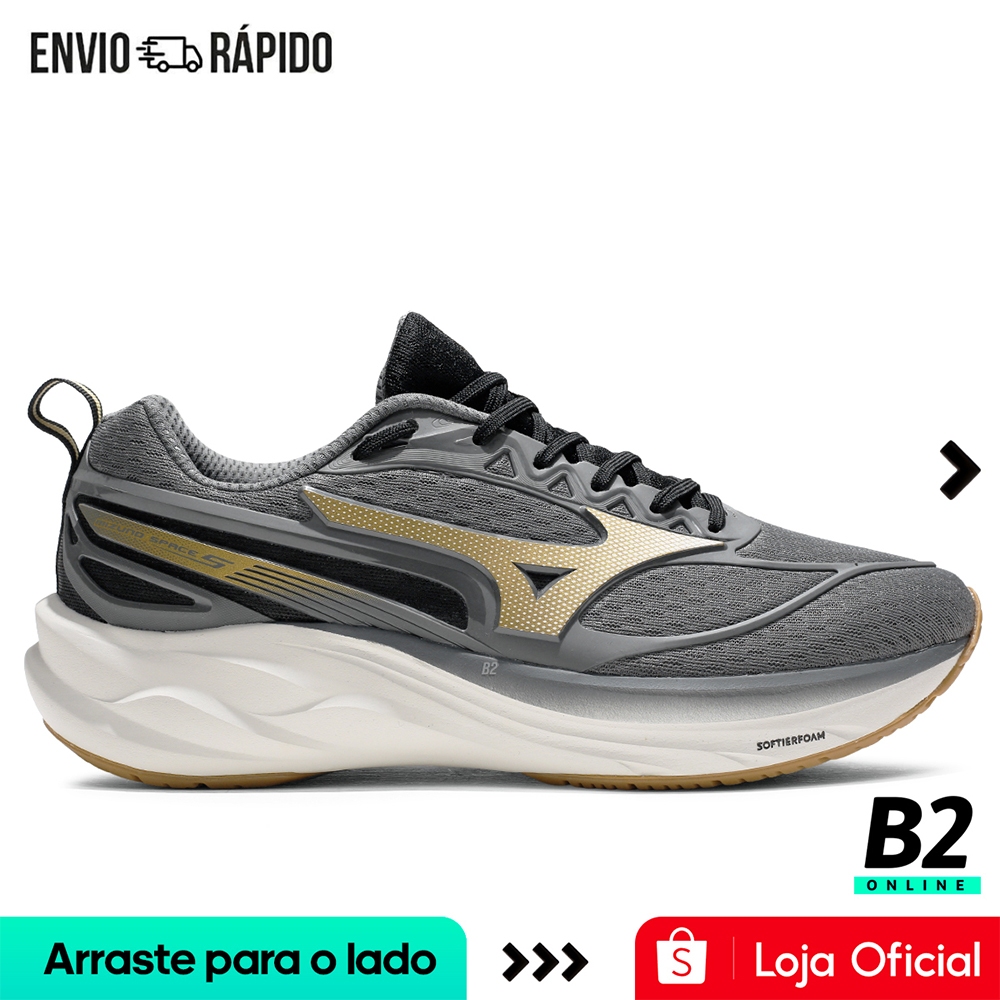 Tênis Mizuno Space 5 Masculino Cinza Original Com Nota Fiscal e Garantia
