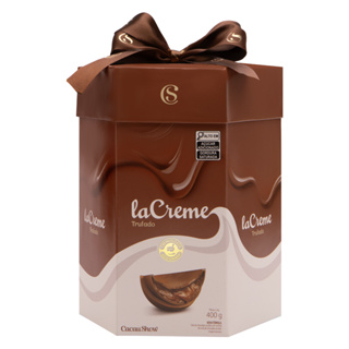 Ovo de Páscoa Recheado laCreme ao Leite Cacau Show 400g em Oferta na Shopee