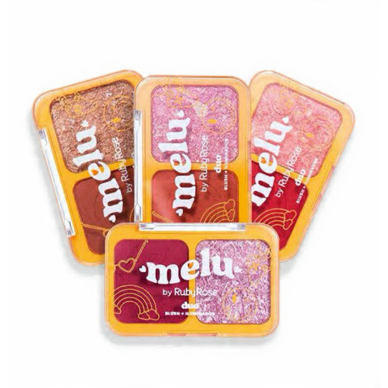 Duo Blush e Iluminador - Melu by Ruby Rose | Maquiagem | Envio Rápido em Oferta na Shopee