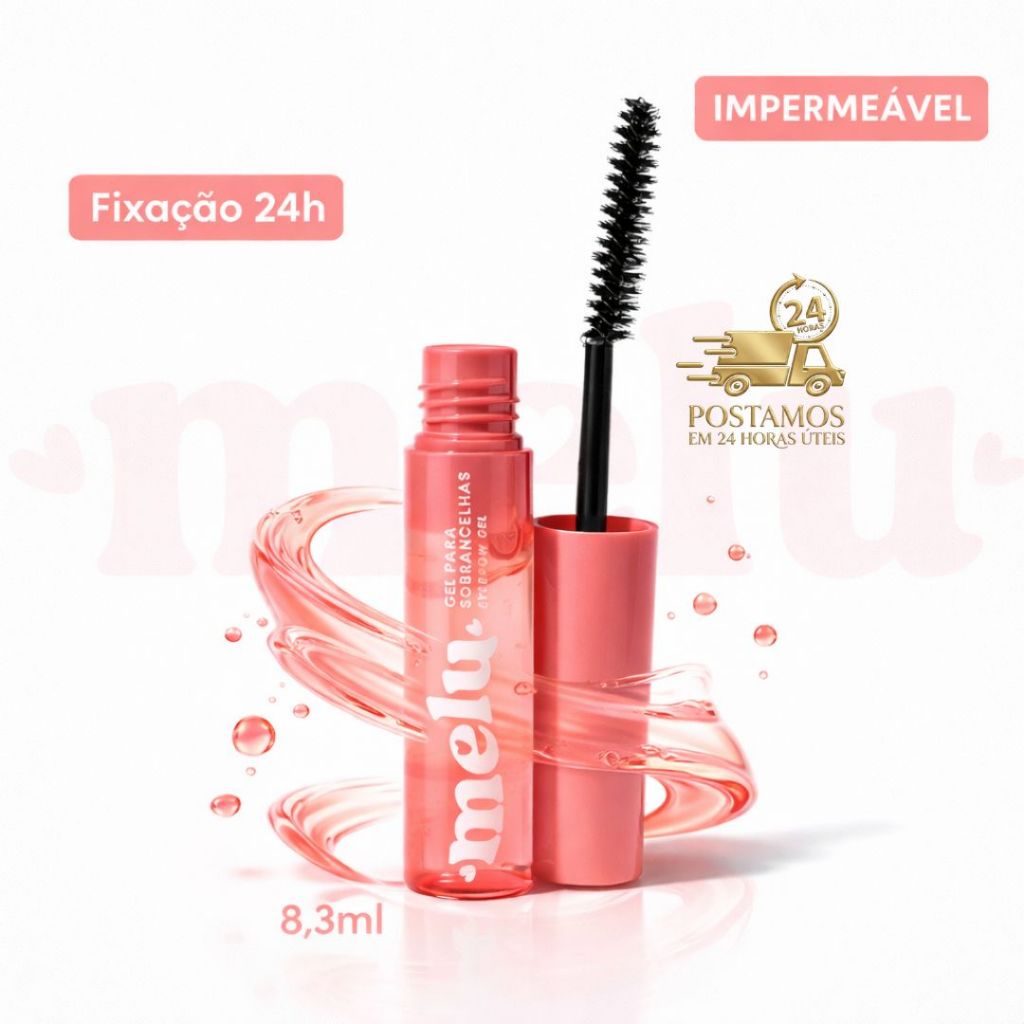 Gel melu  ruby rose incolor  sobrancelha sobrancelhas modelador rr-8422 fixador | 8,3g em Oferta na Shopee