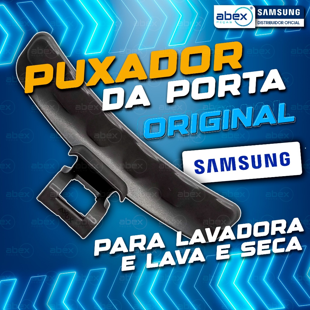 Puxador Porta para Lava e Seca Samsung WD8854 WD106 DC64-01524C Original