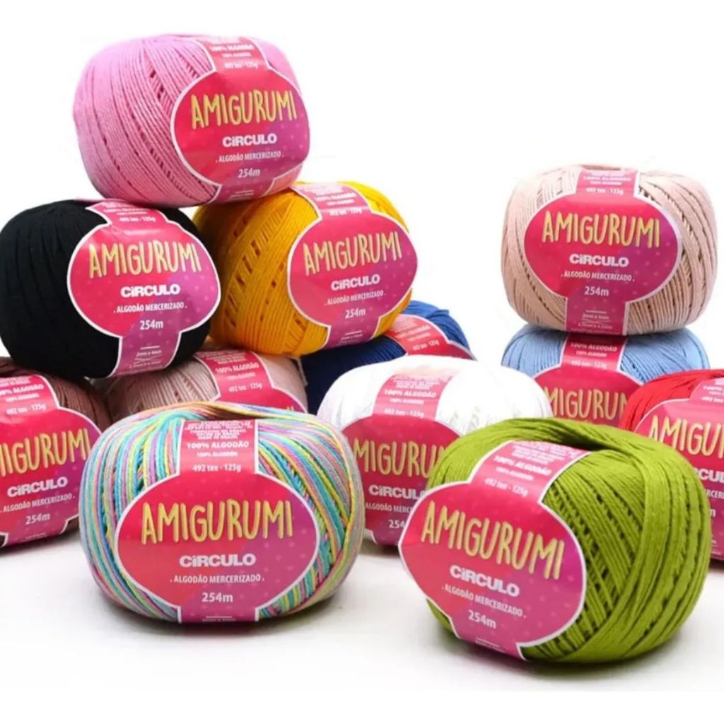 Fio Amigurumi Círculo 254 metros CARTELA DE CORES