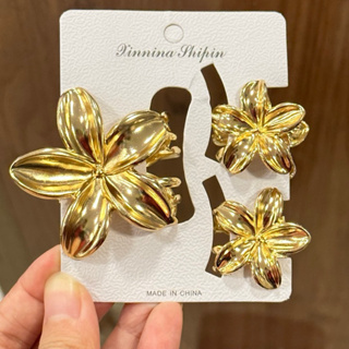 ✨ Kit Presilhas Flor Dourada – Elegância e Sofisticação ✨ em Oferta na Shopee