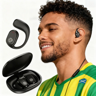 Fone Bluetooth Esportivo TWS 5.3 - À Prova de Suor, Bateria Longa Duração + Display de Ca…