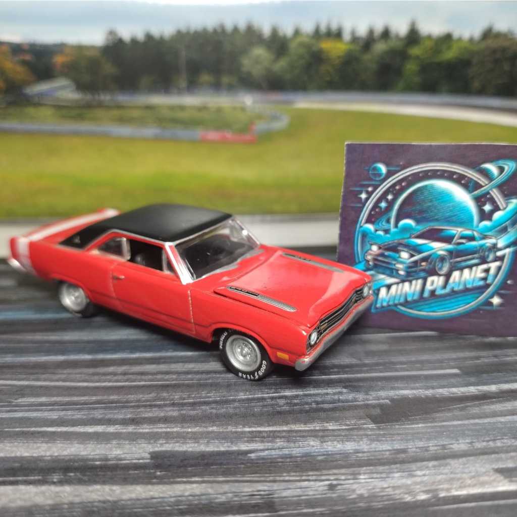 Johnny Lightning - Dodge Dart GTS Vermelho Pneus de borracha Escala 1:64