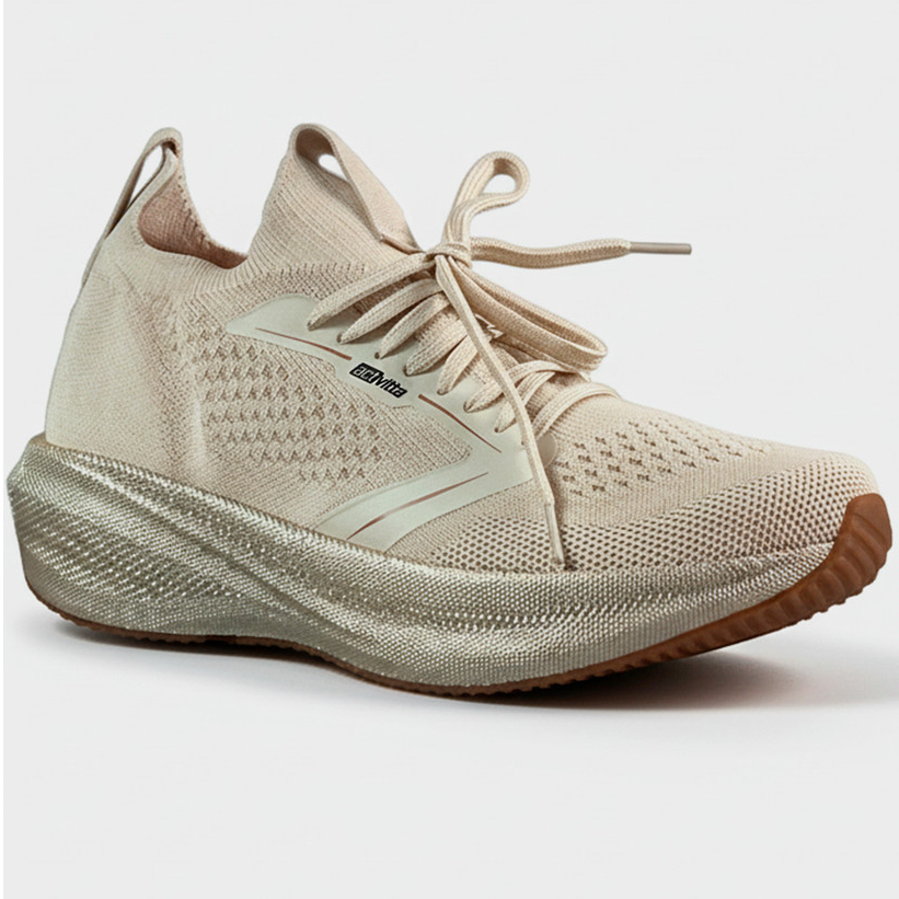 Tênis Feminino Actvitta Gaspea Knit Slip On Leve Confortável Solado EVA Antiderrapante Casual Dia