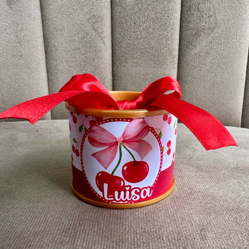 kit Tubolatas personalizadas 5x6 - Lembrancinha de aniversário Cerejinha Cereja / Qualquer tema