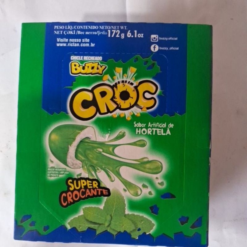 chicle croc buzzy hortelã 40un