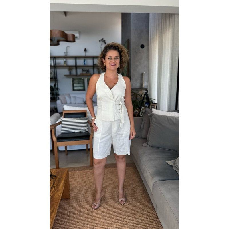 Conjunto Colete em Linho
