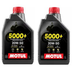 Óleo 20w50 Lubrificante Motul 5000+ 4t Garrafa Kit Com 2l