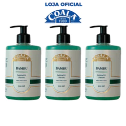 Kit 3 Unidades Sabonete Líquido Bambu 500 ml