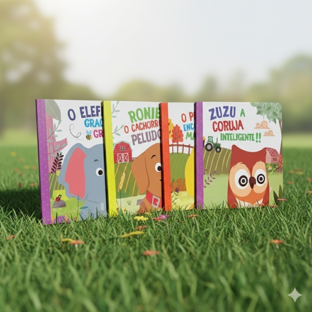 Kit C/4 Livros / Infantil - Cartonados (Capa Dura)