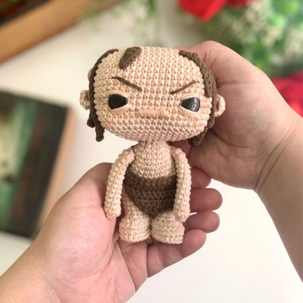 Gollum Smeagol Amigurumi De O Hobbit & O Senhor Dos Anéis