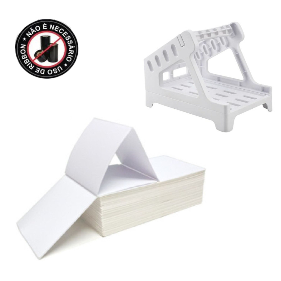 kit 500 Etiquetas Térmicas 100x150 10x15 + Suporte Profissional | Envio Shopee Mercado Livre Correios Alta Qualidade