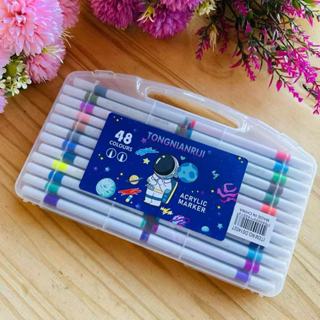 Canetas acrílicas para alunos do ensino fundamental, à prova d'água, pincéis artísticos infantis em Oferta na Shopee