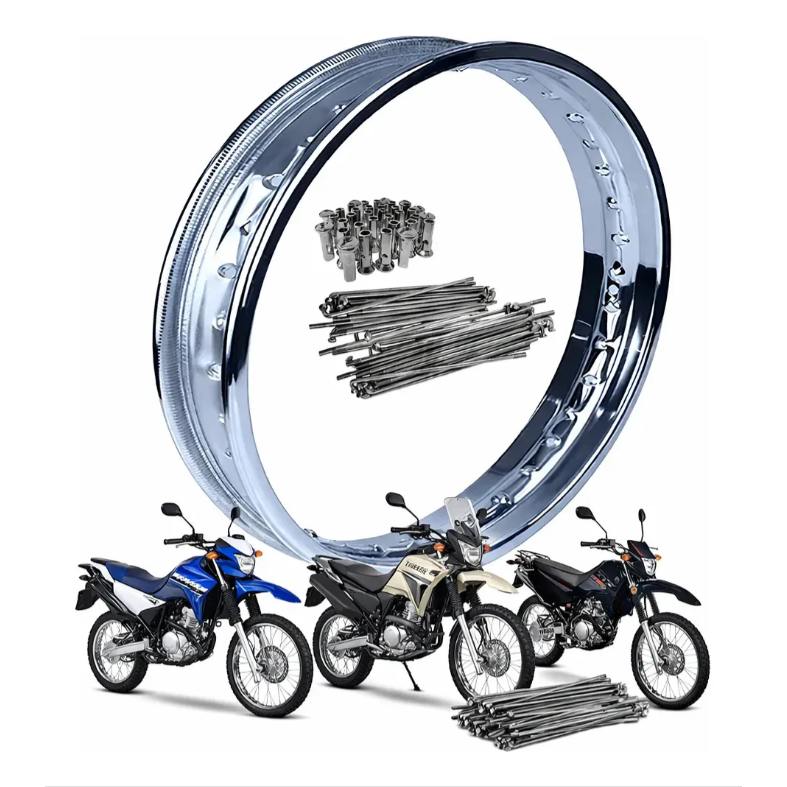 Aro 21x1.60 Dianteiro Raios Lander 250 2010 2011 2012 2013 Cromado 533 Mm