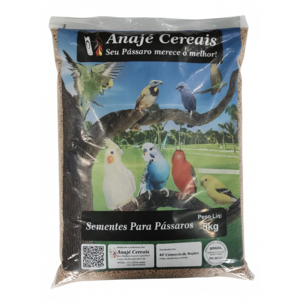 Ração Coleiro Premium 5kg - Mix Sementes Aroma E Energia