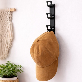 Suporte Vertical Para 5 Bonés Fixação Autoadesiva ou Parafusado Ideal para Porta, Closet em Oferta na Shopee