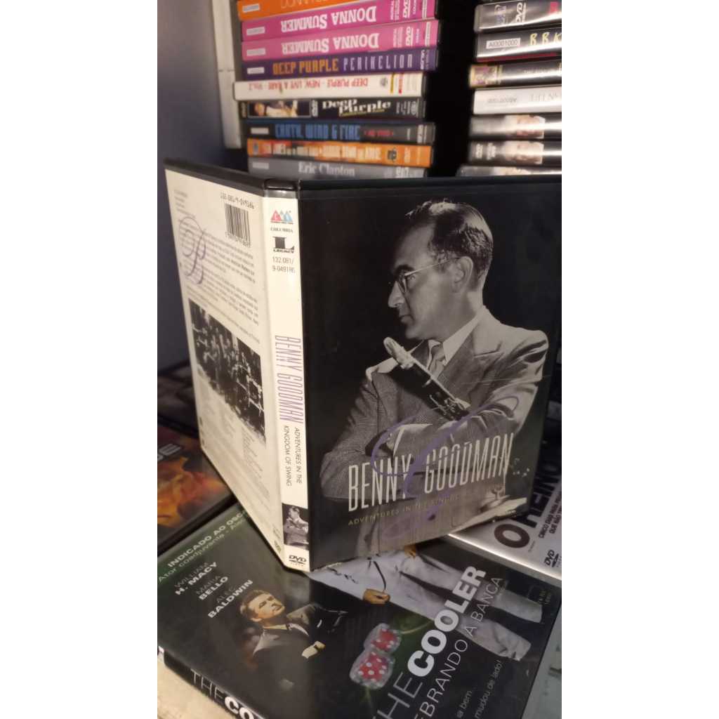 Benny Goodman DVD Adventures In The Kingdom Of Swing Clássica 1980 20 Canções -ótimo