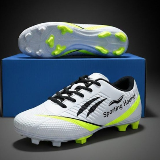 Chuteira Campo Masculina Sporting Hound Trava Cravo (Birro/Travão) – Futebol de Campo Grama Natural, Colada e Costurada em Oferta na Shopee