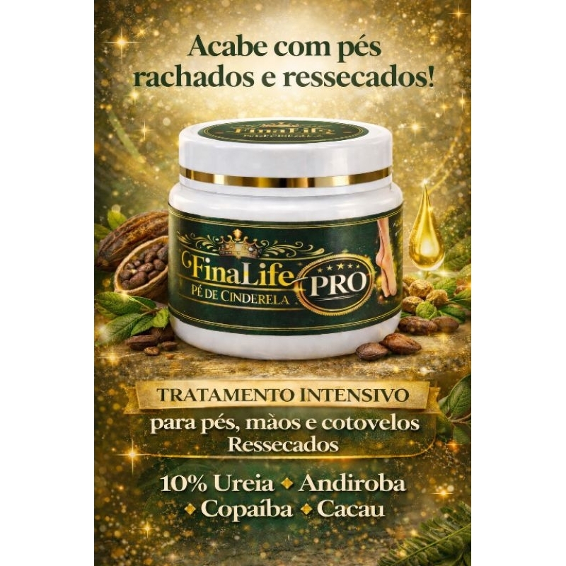 Creme Para Pés Rachados 120g com Ureia 10% Copaíba Andiroba e Cacau | Pé de Cinderela