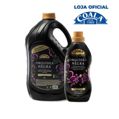 Kit Coala Laundry Orquídea Negra - 1 Lava Roupas Liquido 5L + 1 Amaciante Concentrado 1L em Oferta na Shopee