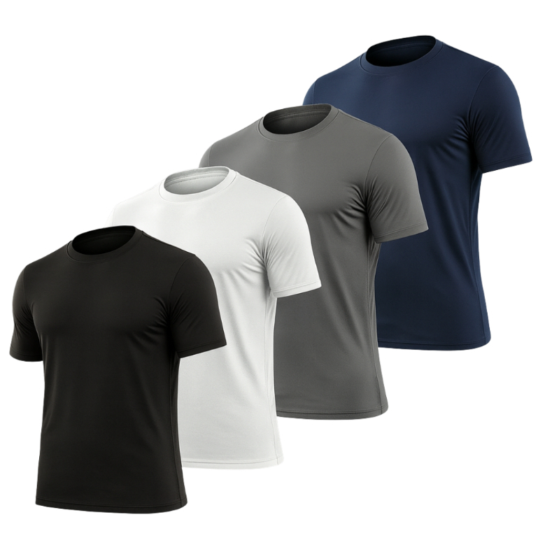 Kit 4 Camisetas Masculina Dry Fit UV+50 Corrida - Academia - Esportes - Exercícios Kit Dry Fit Camisa Treino
