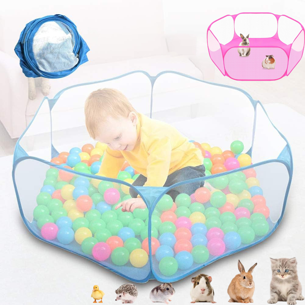 Piscina Infantil de Bolinhas Oceânica Hexagonal, Cercadinho Dobrável Impermeável para Bebe e Pets em Oferta na Shopee