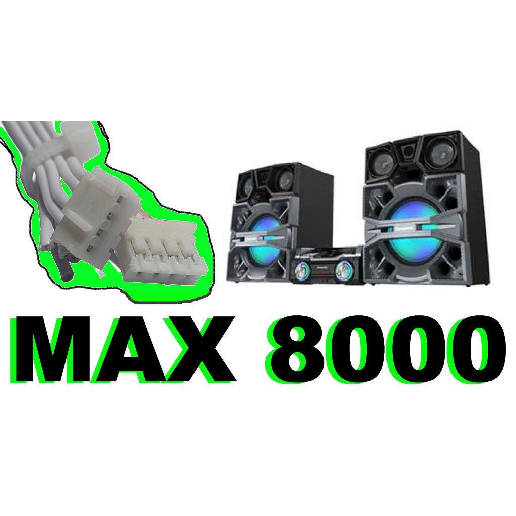 2 Conectores Do Led Panasonic Max 8000. Plug Do Led Max 8000 Branco (Usado)