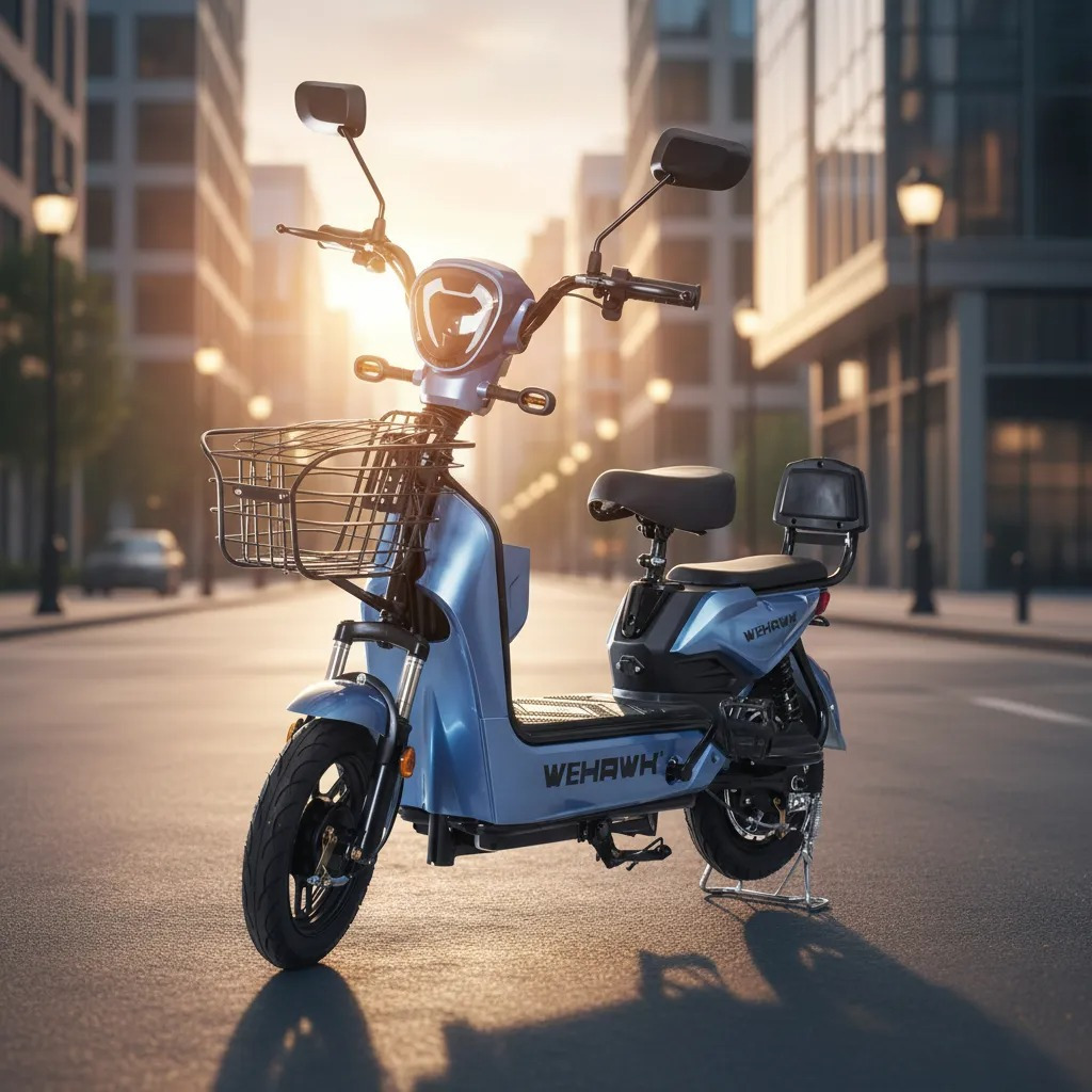 Bicicleta Scooter Elétrica 500W Basket WeHawk Sem Carteira 32Km/h Autonomia 40Km 🇧🇷 em Oferta na Shopee