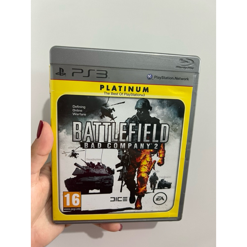 Jogo ps3 Battlefield bad Company 2 platinum - original mídia física