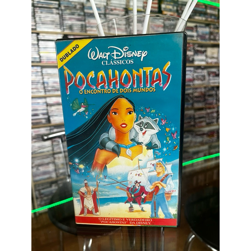 VHS “Pocahontas - O Encontro De Dois Mundos” - Disney, dublado