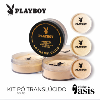 Kit 2 Pó Translúcido Playboy Feminino Photo Microfinish Vegano – Sela Maquiagem e Controla Brilho em Oferta na Shopee