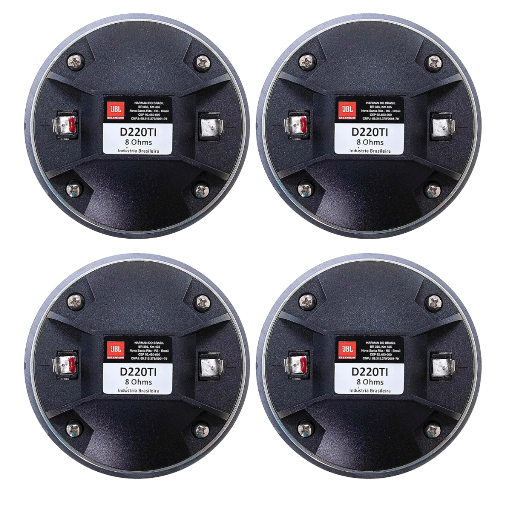 Kit 4 Driver Jbl Selenium D220ti Trio 80w D220ti Titanium