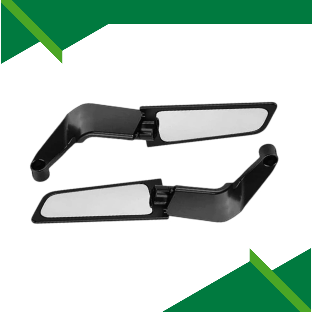 Retrovisor Modelo AIRFOIL Asa de Vento Fixa Para Motos Par