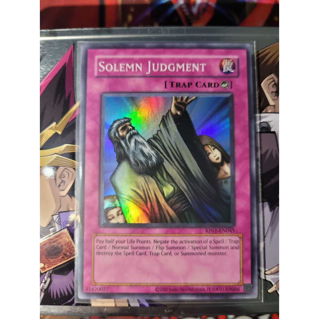 Solemn Judgment - Julgamento Solene - Raridade SUPER - RETRO PACK - Yugioh! Original Konami.
