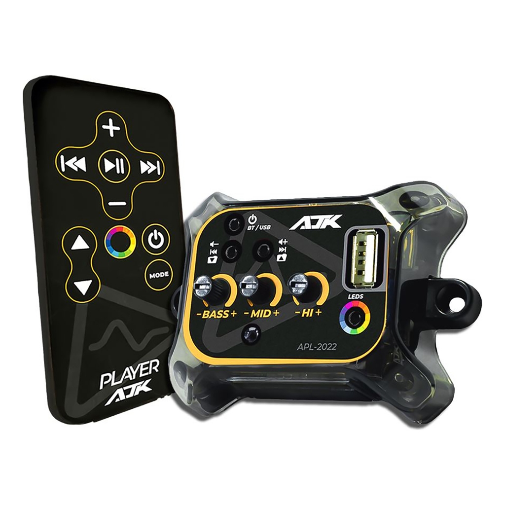 Player Automotivo AJK APL-2022 Bluetooth 5.0 Caixa Bob USB Controle Saída LED Endereçável Alta Qualidade em Oferta na Shopee