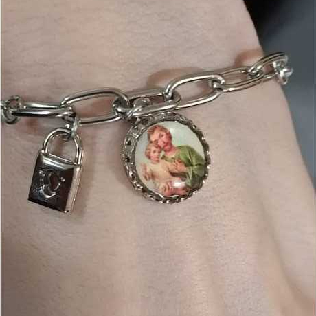 Pulseira - Cadeia de Consagração São José - Aço Inoxidável
